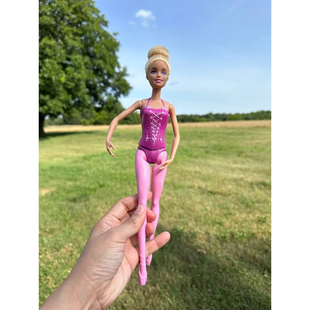 Barbie Doll Lot of 5 Ballerina Rainbow Fashion Gold‎ Swimsuit Multi-Color Hair
